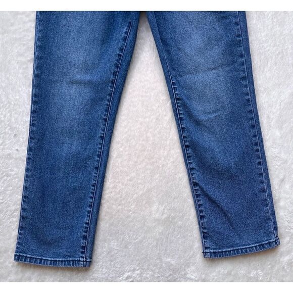 Prosperity Denim Vintage Straight Leg High Rise Crop Jeans in Blue, Size 29 - Picture 11 of 16